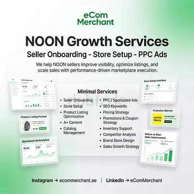 NOON Seller Services in UAE