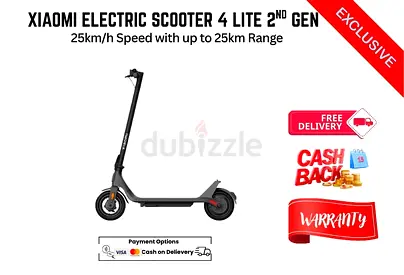 Xiaomi Electric Scooter 4 Lite 2nd Gen, 25km/h Speed with up to 25km Range-FREE DELIVERY