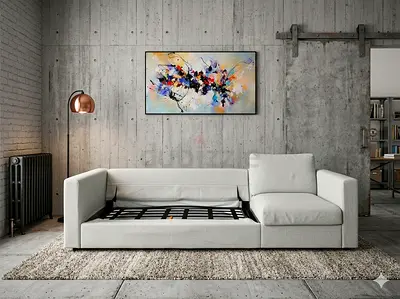 Brand new condition ikea vimle three seater sofa bed with mattress