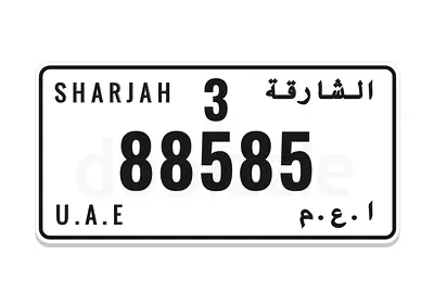 Shj plates code 3/ 88585