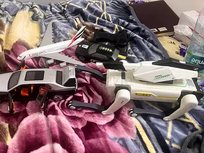 Remote control car, transformer rover and Emirates toy plane - set of 4