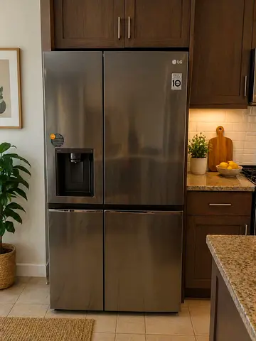 Free delivery LG side by side Refrigerator with Water Dispenser  ice maker- Stainless steel