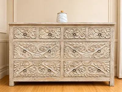 Beautiful Solid Wood Antique Chest Of Drawers