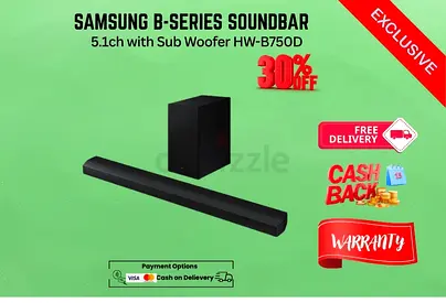 Samsung B-series Soundbar 5.1ch with Sub Woofer HW-B750D-FREE DELIVERY