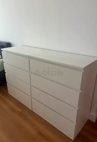 IKEA Malm Chest 80x100cm white 2x