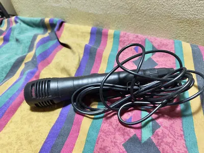 Wired Dynamic Microphone with Long Cable - Good Working Condition