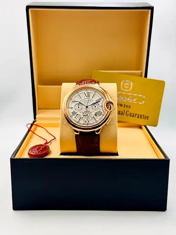 Cartier classy watch with chrono mens