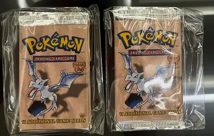 Pokémon Fossil First Edition packs