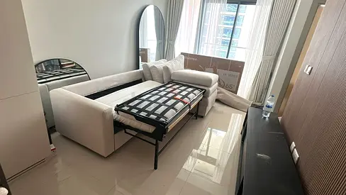 Almost brand new condition IKEA vimle lshape sofa bed beige brand new condition