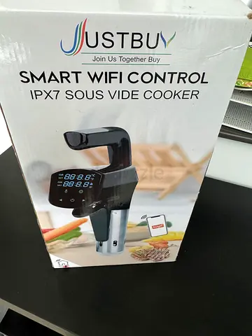 Justbuy Smart WiFi Sous Vide Cooker (IPX7) - WiFi Controlled Precision Cooker