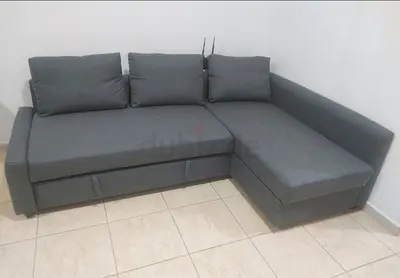 Ikea L Shape Sofa cum bed with big storage in L