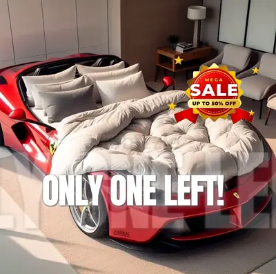 Comfy Ferrari shaped bed