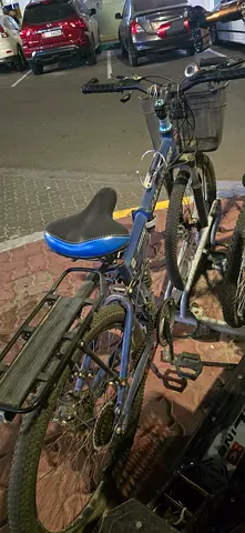 Used Blue Hybrid/City Bicycle with Rear Rack - Good Working Condition