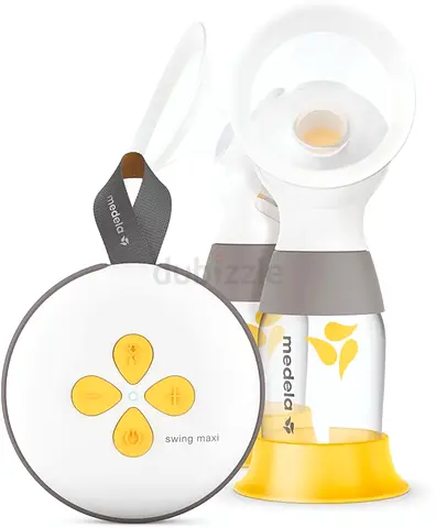 Medela Swing Maxi Double Electric Breast Pump, More Milk in Less Time, Chargeable with USB, Featurin