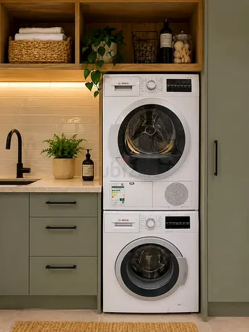 Bosch stacked washer and dryer set - excellent working condition
