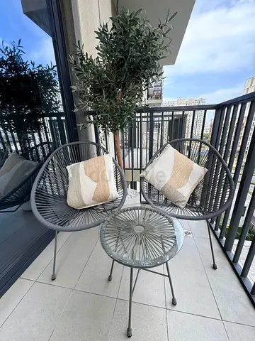 Pair of Black Outdoor Patio Rope Chairs