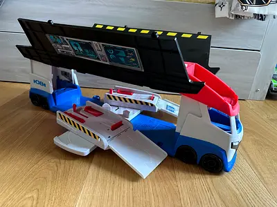 Paw patrol bus with rider