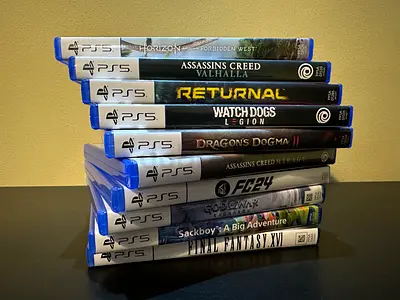10 PS5 Games (Dragon Dogma 2, Final Fantasy XVI, Horizon, Assassins Creed, more) all for 600