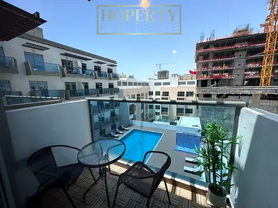 Furnished Studio | Pool & Downtown View | Plazzo Heights JVC