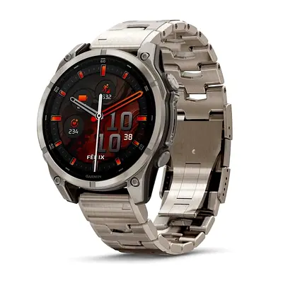 GARMIN fēnix® 8 – 47 mm, AMOLED
Sapphire, Titanium with Vented titanium bracelet