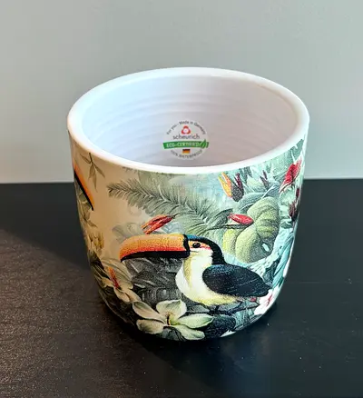 Ceramic Tropical Toucan Planter Pot - 13cm