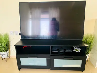 IKEA Black TV Stand - Used