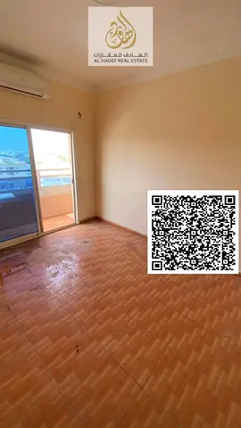 One bedroom and living room in Rawda 1 with bathroom and balcony, prime location near Al Hamidiya P