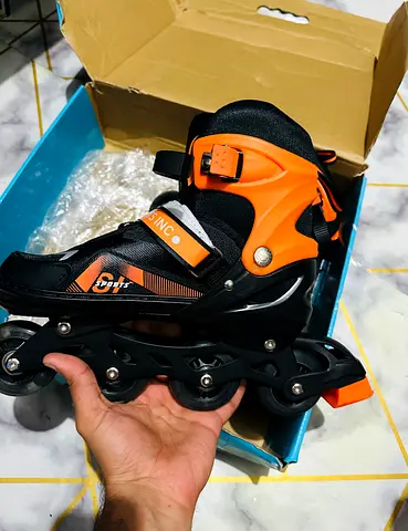 Adjustable Inline Roller Skates - Size Adjustable, Light Use