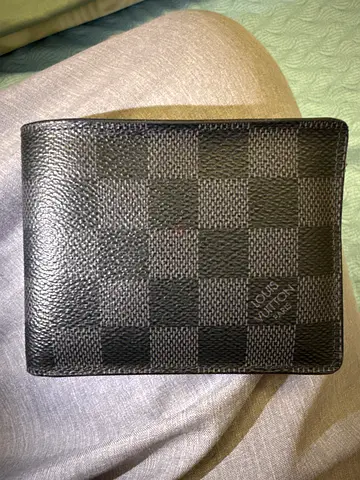 Pre-owned Louis Vuitton Damier Graphite Bi-Fold Wallet (Flawless Condition)