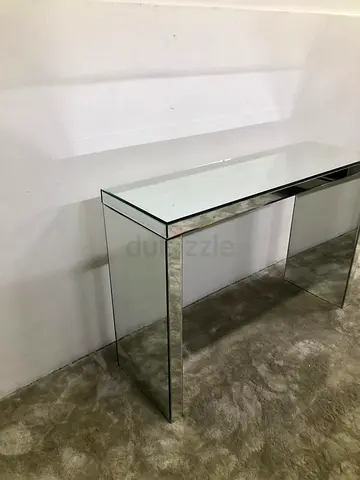 Modern mirrored console table