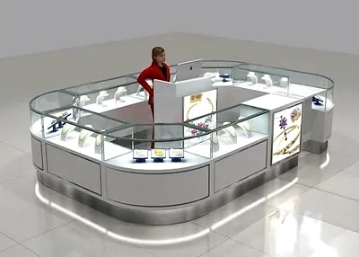 Minimalist kiosk model