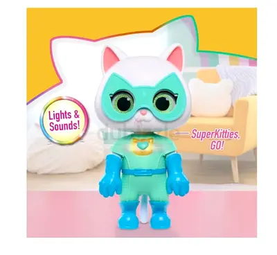 SuperKitties Light  Sound Action Figure (Cat Hero Toy)