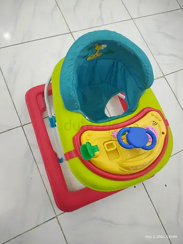 Baby walker with activity tray - used, good condition