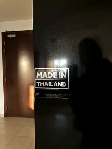 Black Refrigerator / Freezer (Made in Thailand) - Good Condition