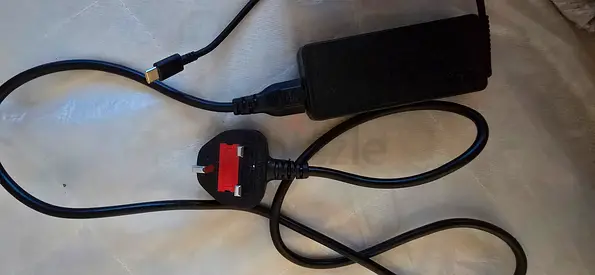 Laptop charger with USB c_type can also use for phone charge