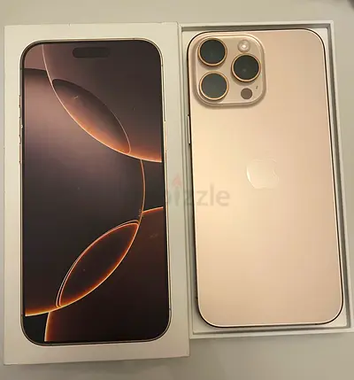 iPhone 16 Pro Max - 256GB - Desert titanium (Like New) with Original Box and charger