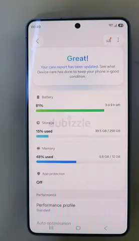 Samsung S26 Ultra smartphone in good condition — 256GB, 12GB RAM, 100% battery health