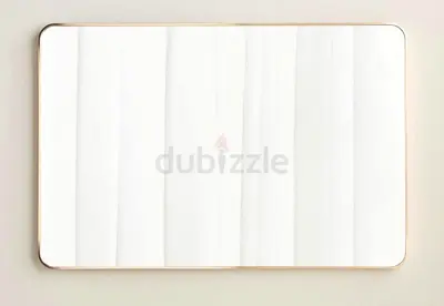 Large Rectangular Wall Mirror with Rounded Corners