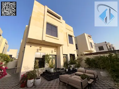 Two-story villa with all-inclusive price (electricity, water, and air conditioning) in one of Ajman's most prestigious areas. Freehold ownership avail