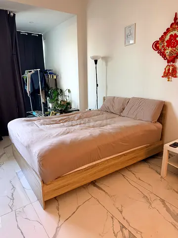 Solid Wood Double Bed Frame only - Good Condition