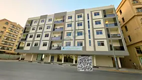 Fully furnished two-bedroom apartment for monthly rent, all bills included, located on Ajman Cornich