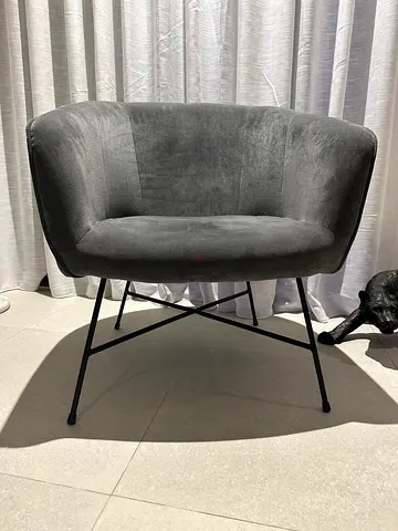 Modern Grey Accent Chair (Single)