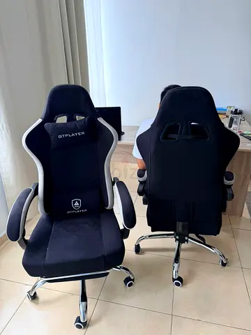 Black  White GTPLAYER Gaming/Office Chairs - Good Condition, Still under warranty