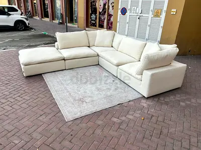 Luscious Marina Home Feather filled sofa  ottoman ●