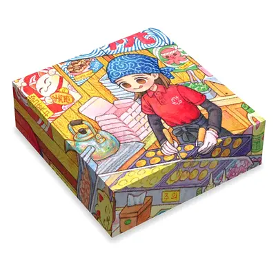 Soonness 1000-piece Illustrated Takoyaki Street Food Jigsaw Puzzle