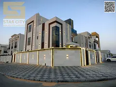 A luxurious villa on a corner plot with two street frontages, a prime location, close to the mosque