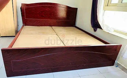Used Wooden Double Bed Frame (King size)