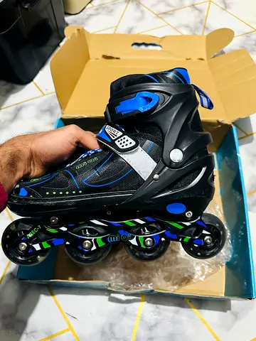 Adjustable Inline Roller Skates - Size Adjustable, Light Use