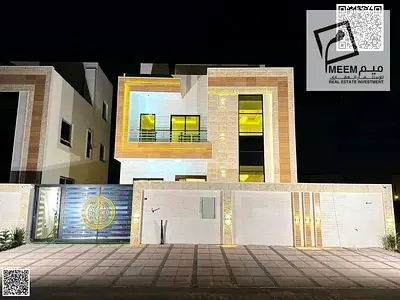 Villa for sale in Ajman, 4 bedrooms, price includes registration fees, very good finishing, freehol