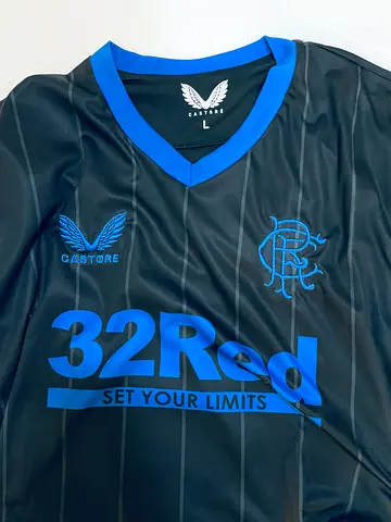 Castore Rangers FC Black  Blue Football Jersey - Size L